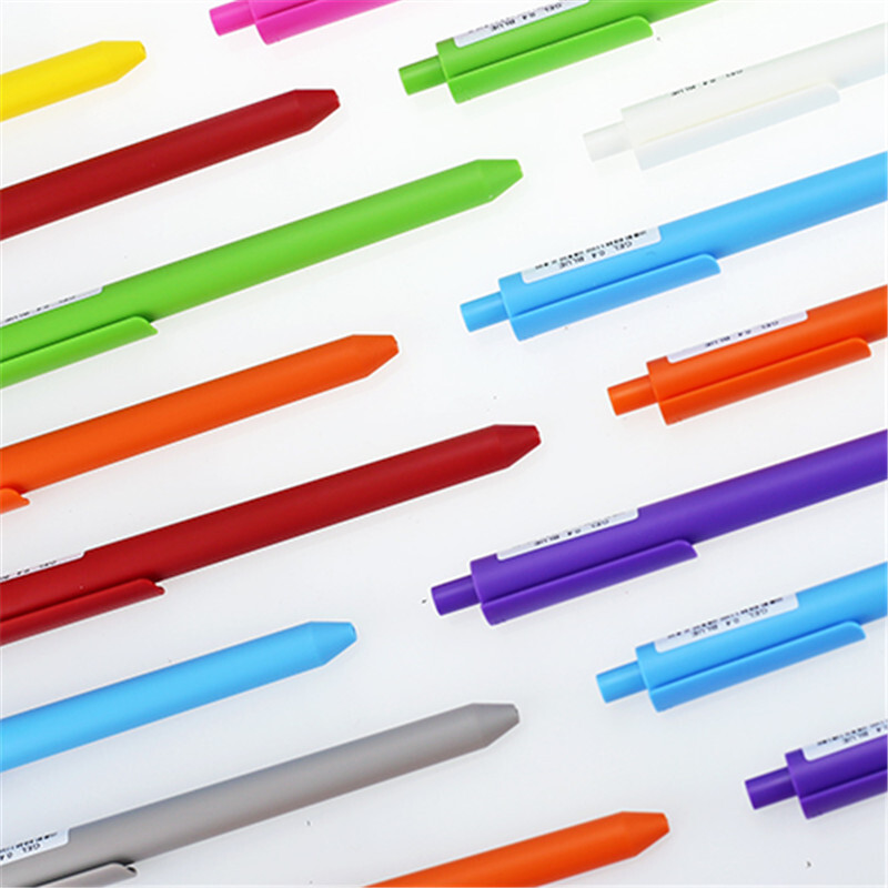 瑞士制造PREMEC CHALK巧可 糖果色 0.4中性笔水笔签字笔创意文具 紫杆0.4黑色